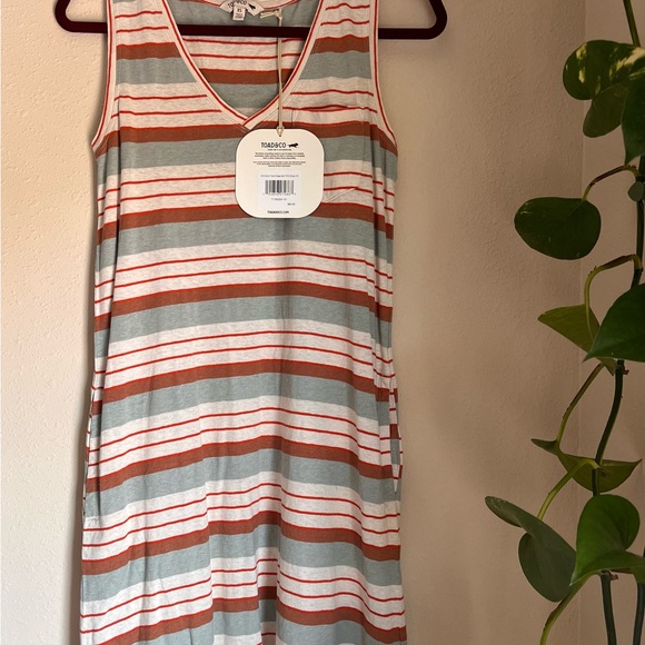 Toad&Co Grom Tank Dress :: Small :: 70’s stripe - Picture 2 of 12